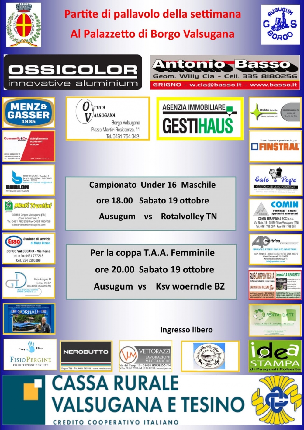 Prossime partite